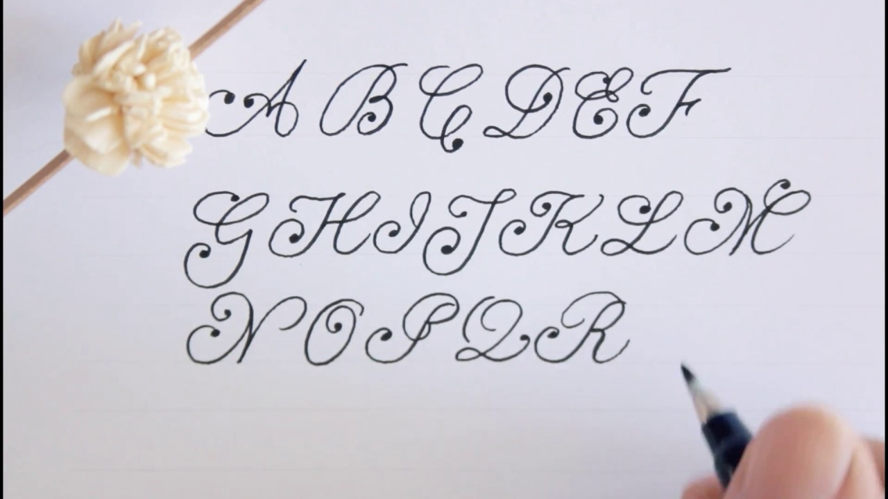 how to write fancy letters easy