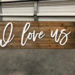 I Love Us / Wood Words / Letters / Craft / Diy / Wall Art