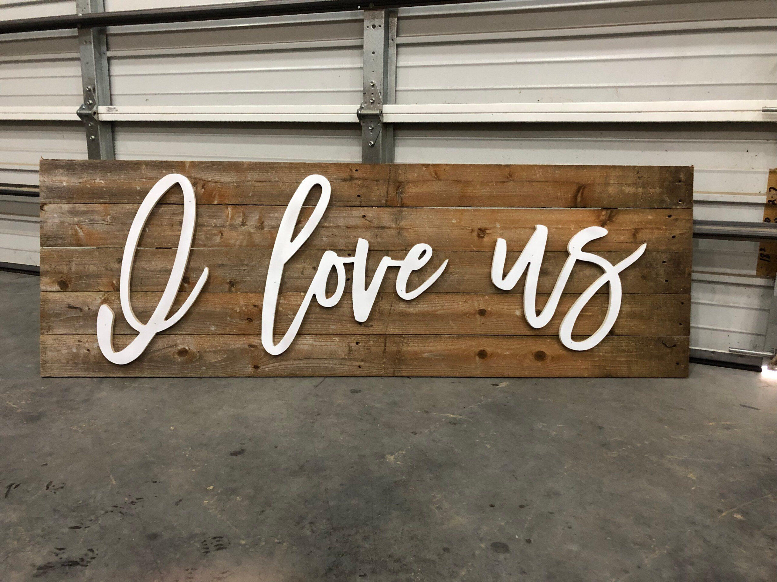 I Love Us / Wood Words / Letters / Craft / Diy / Wall Art