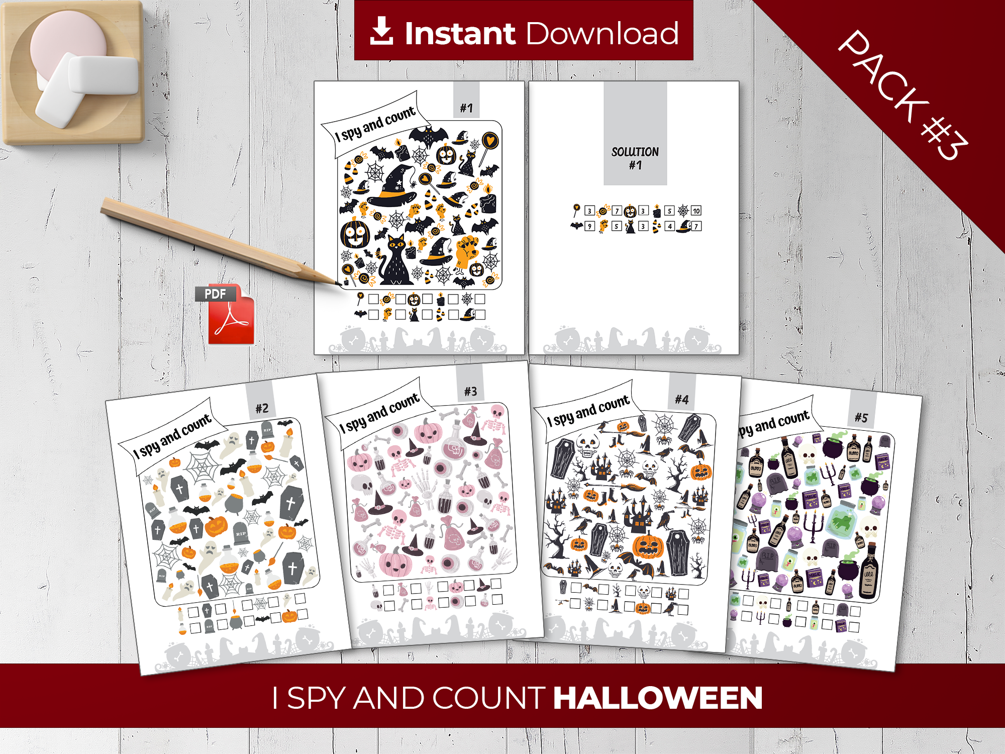 I Spy And Count Halloween Games For Kids