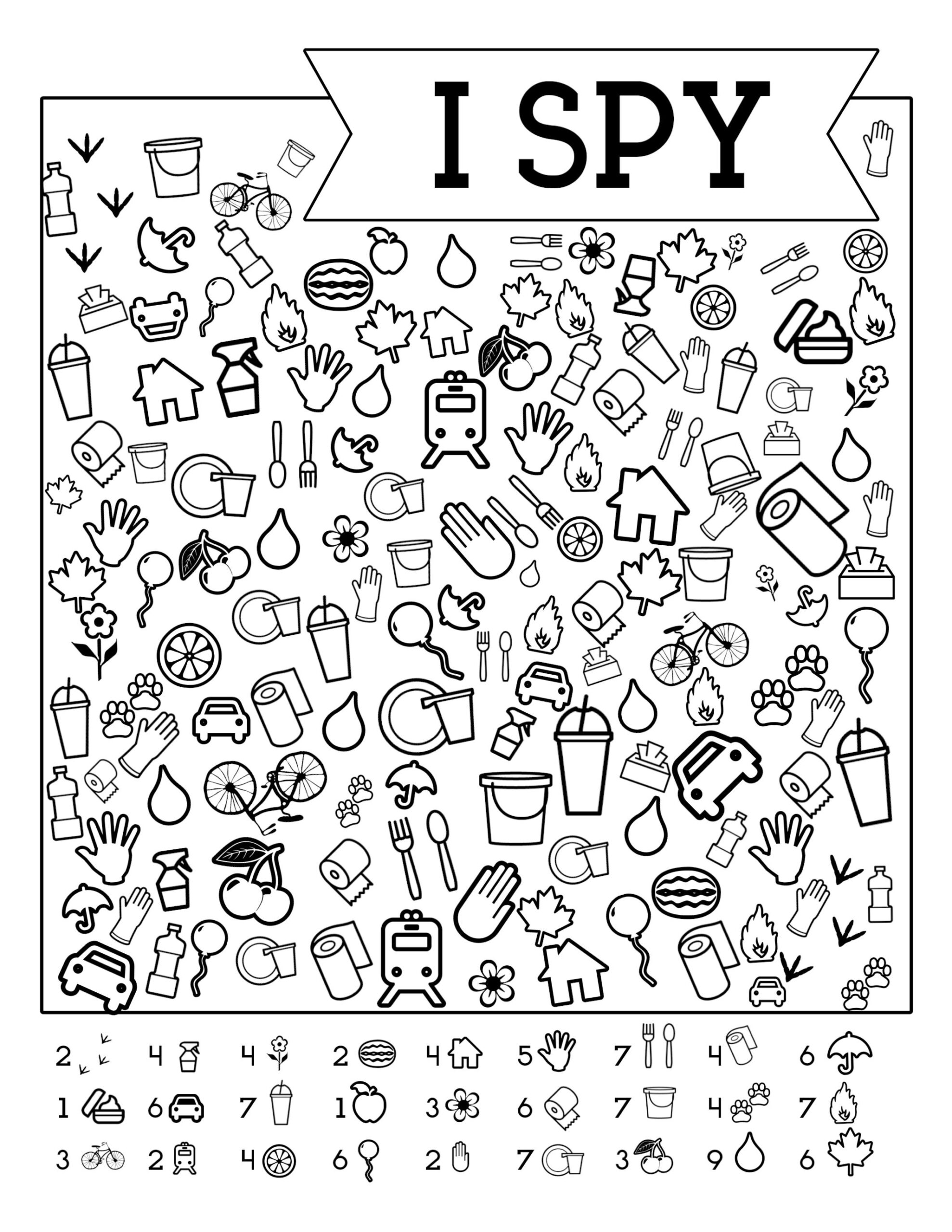 Printable Halloween Ispy Worksheets | AlphabetWorksheetsFree.com