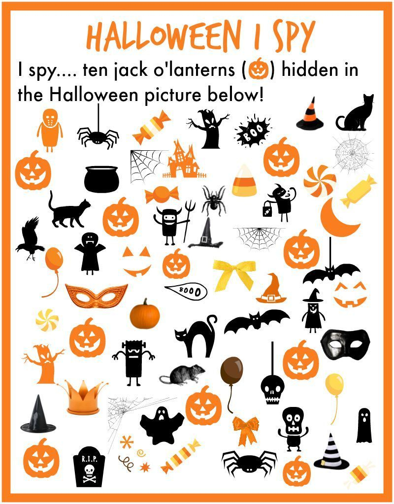 I Spy… Halloween! | Halloween Preschool, Halloween