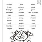 Image Result For Halloween Word List Pdf | Halloween Math
