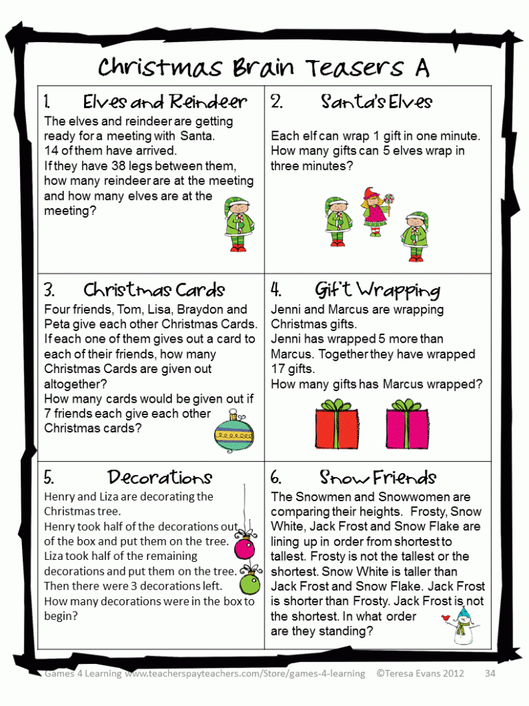 Image Result For Printable Christmas Riddles For Adults Image Result For Printable Christmas Riddles For Adults