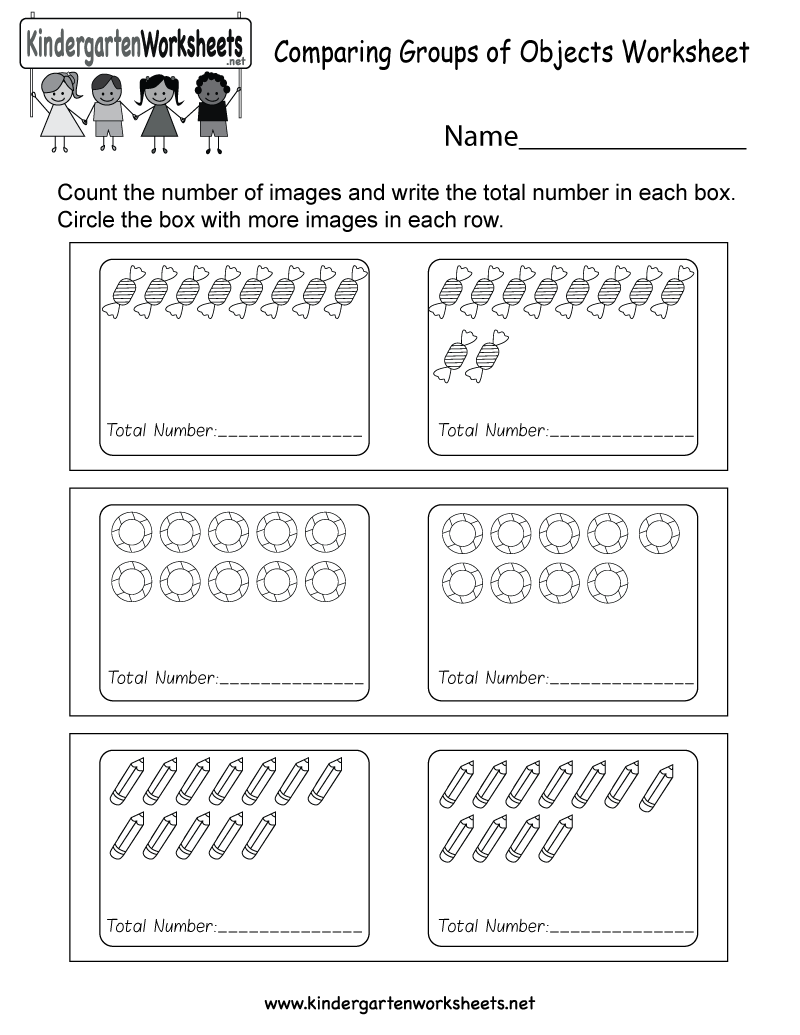 In This Free More Or Less Worksheet, Kids Are Asked To Count