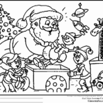 Incredible Christmas Coloring Images Free Picture Ideas