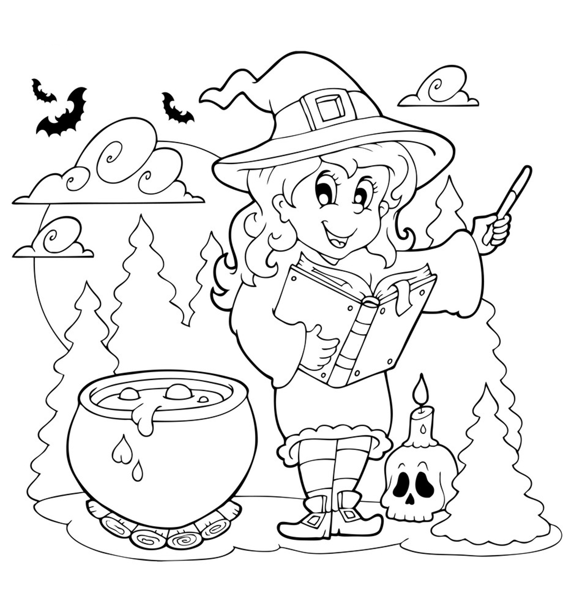Incredible Halloween Coloring Worksheets Image Ideasle Pages
