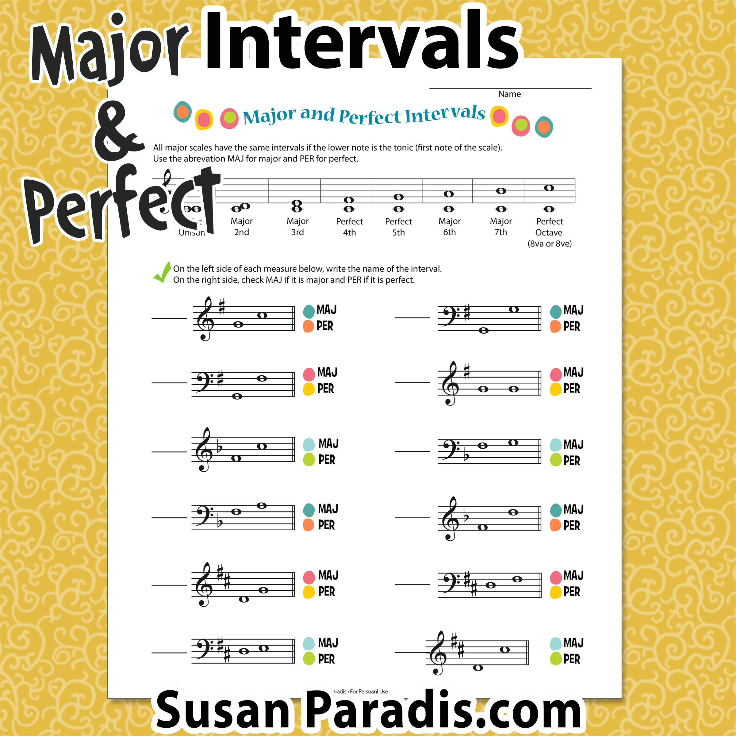 Intervals – Susan Paradis Piano Teaching Resources