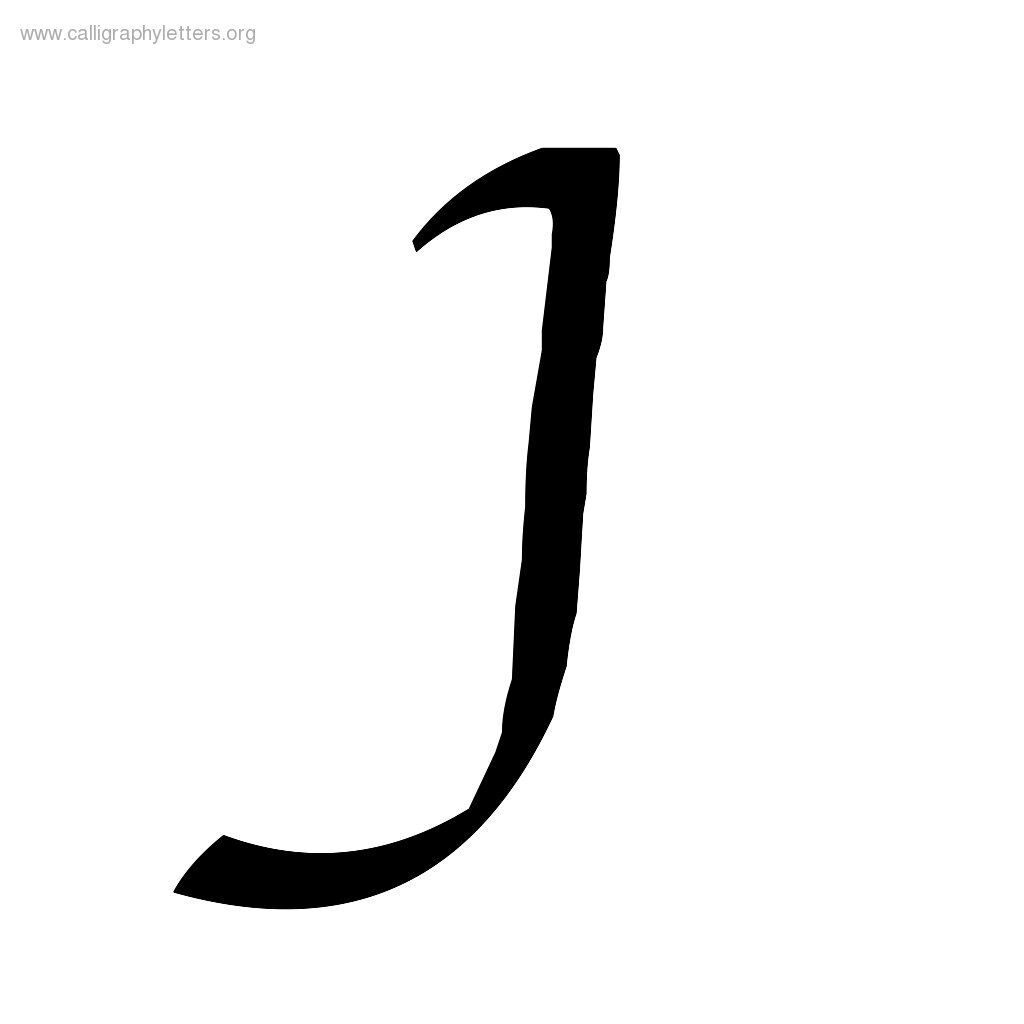 Cursive Alphabet J