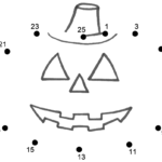 Jack O' Lantern Dot To Dot. | Halloween Worksheets