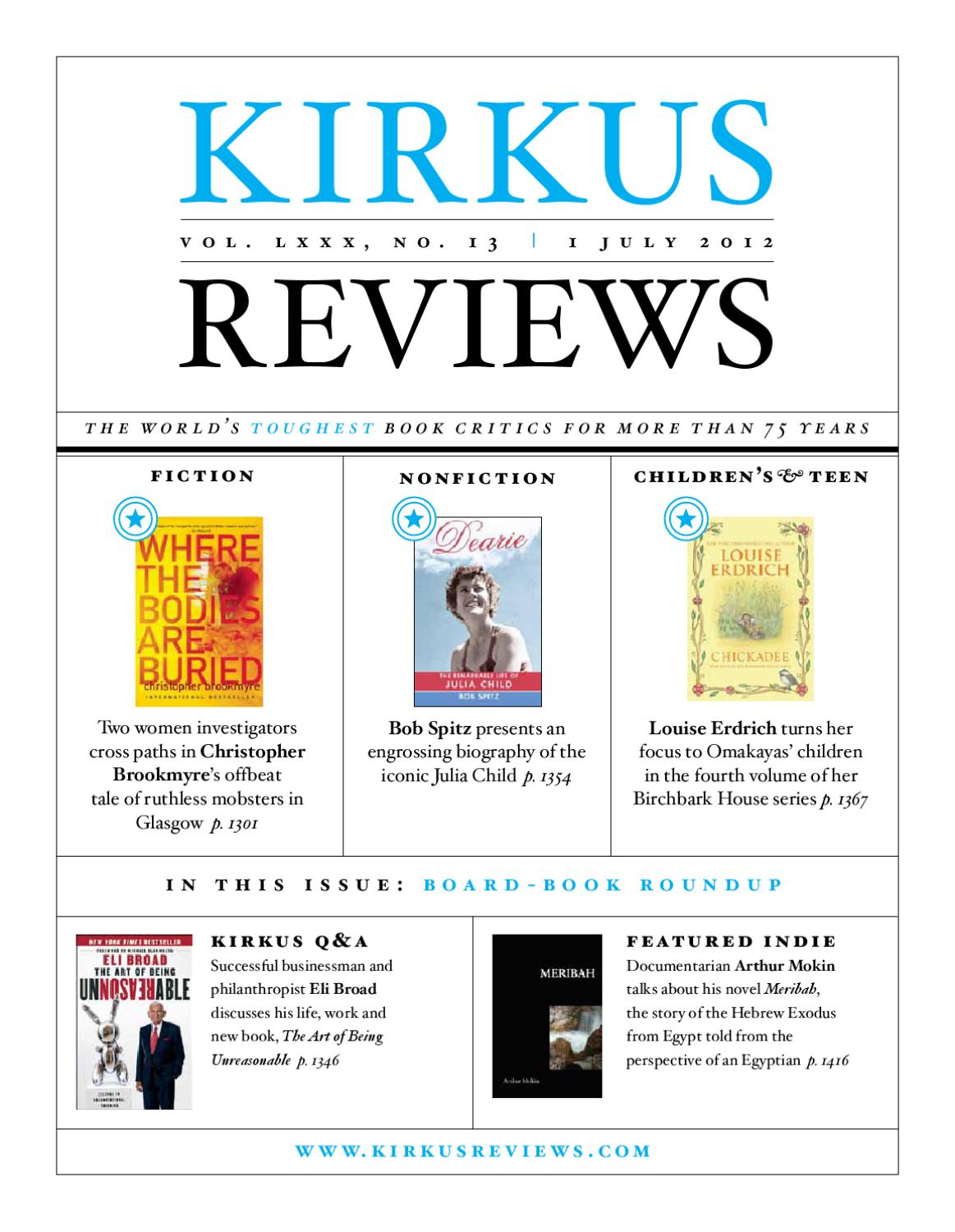 July 01, 2012: Volume Lxxx, No 13Kirkus Reviews - Issuu