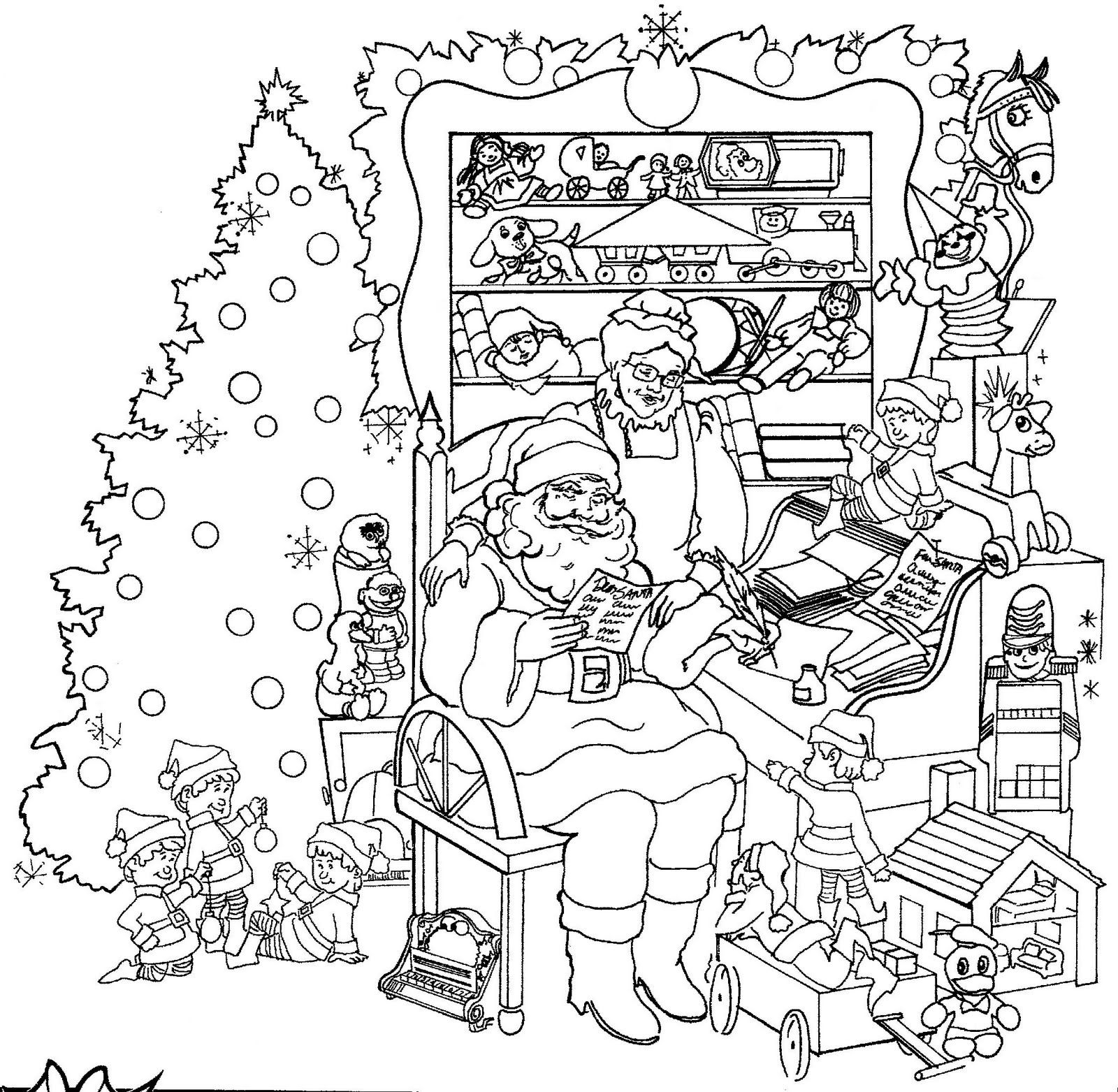 Kcngpbzdi Christmas Coloring Pages Printablereeor Kids To