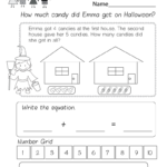 Kids Can Solve A Fun Halloween Themed Word Problem In This