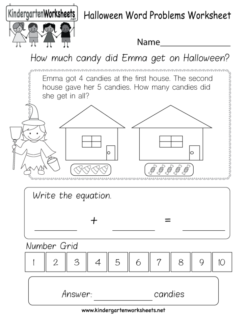 Kids Can Solve A Fun Halloween Themed Word Problem In This