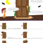 Knock Knock, Trick Or Treat? Worksheet   Who's There