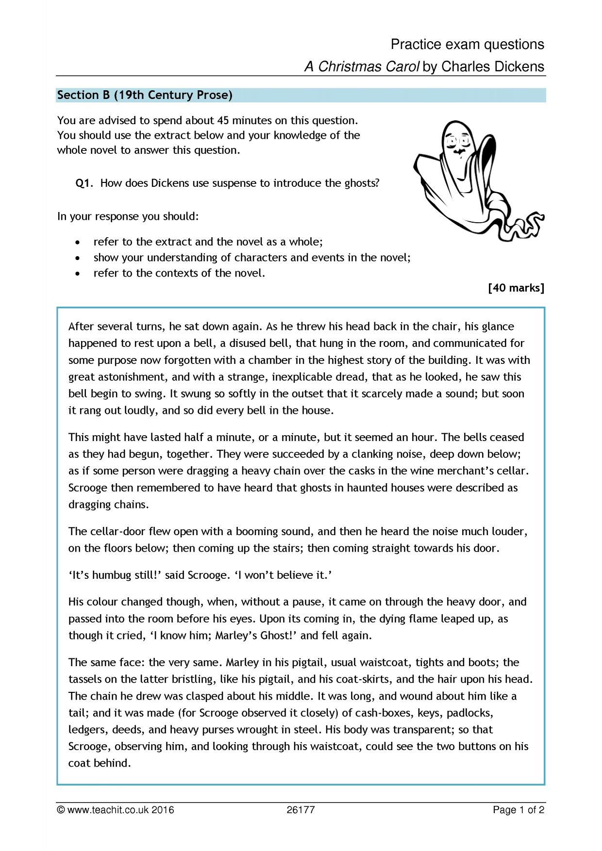 Ks4 Prose | A Christmas Carolcharles Dickens | Teachit