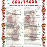 Last Christmas   Wham Song (Fill In)   Esl Worksheetgabitza