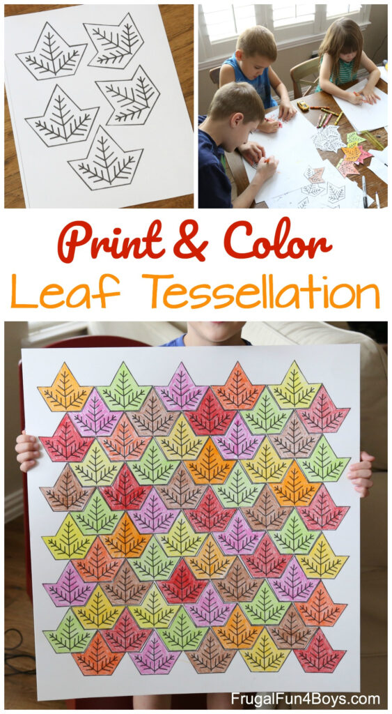 Leaf Tessellation Collaborative Stem Art Project   Frugal