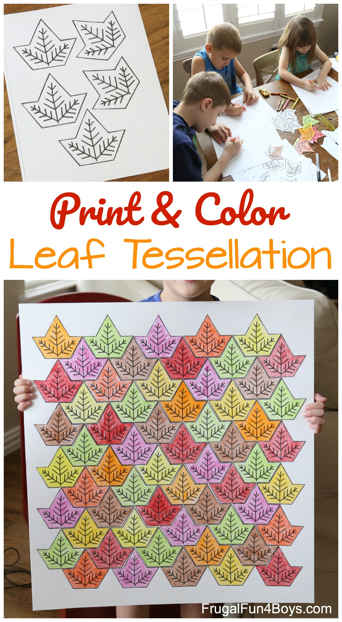 Leaf Tessellation Collaborative Stem Art Project - Frugal
