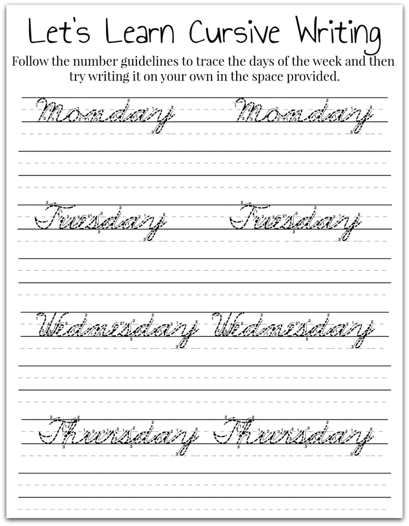 Learn Cursive Worksheetsow Toandwriting Free Printable For