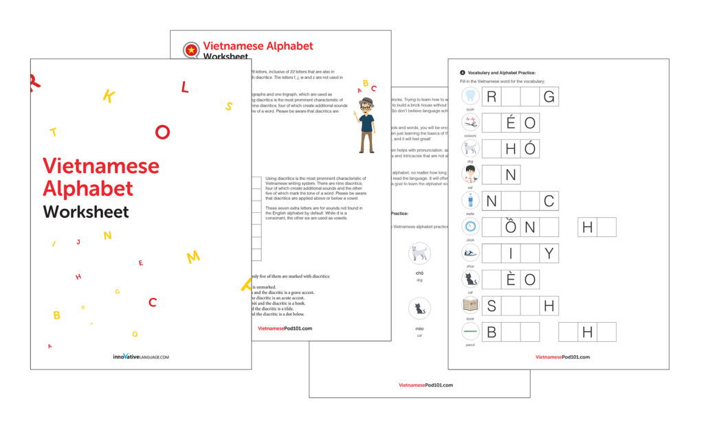 Learn The Vietnamese Alphabet With The Free Ebook For Vietnamese Alphabet Worksheets