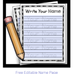 Learn To Write Your Name   Freebie — Keeping My Kiddo Busy Pertaining To Name Tracing Freebie