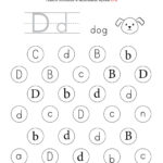 Letter D Worksheet With Letter D Alphabet Worksheets