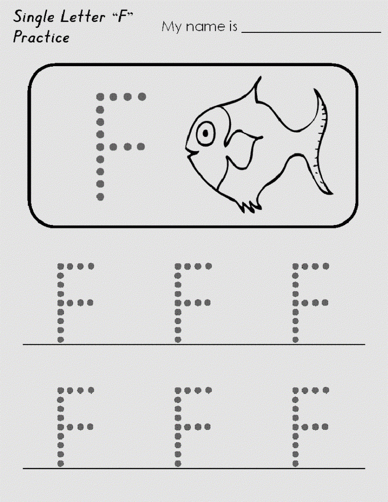 Letter F Worksheet For Preschool And Kindergarten intended for Letter F Worksheets For Preschool Pdf