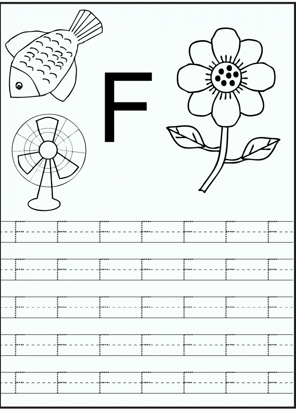Letter F Worksheets in Letter F Worksheets Printable