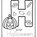 Letter H Is For Halloween Trace And Color Printable Free