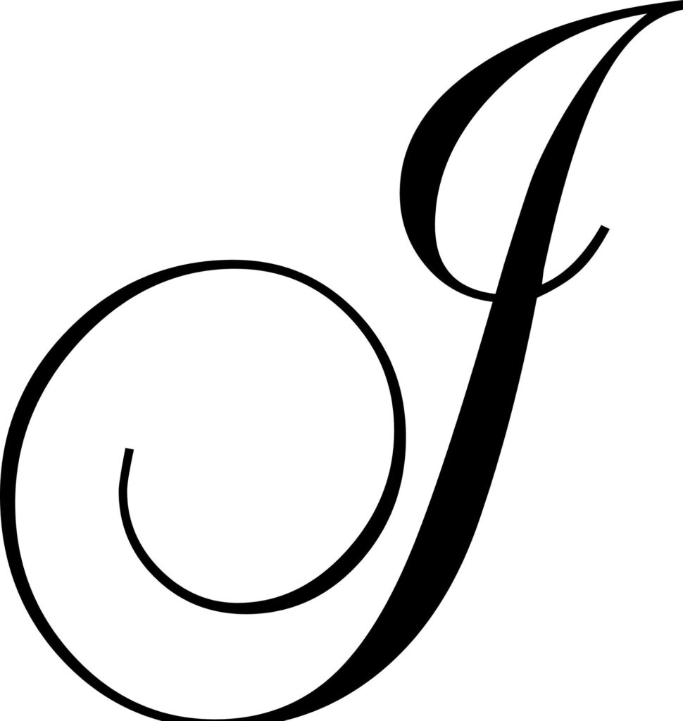 Letter "j" Wall Decal | Letter J, Cursive J, Lettering