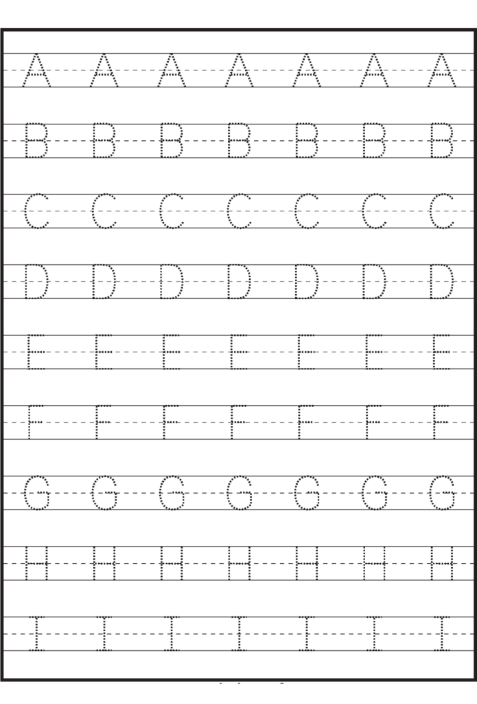 Letter Tracing Sheets Printable | Alphabet Tracing