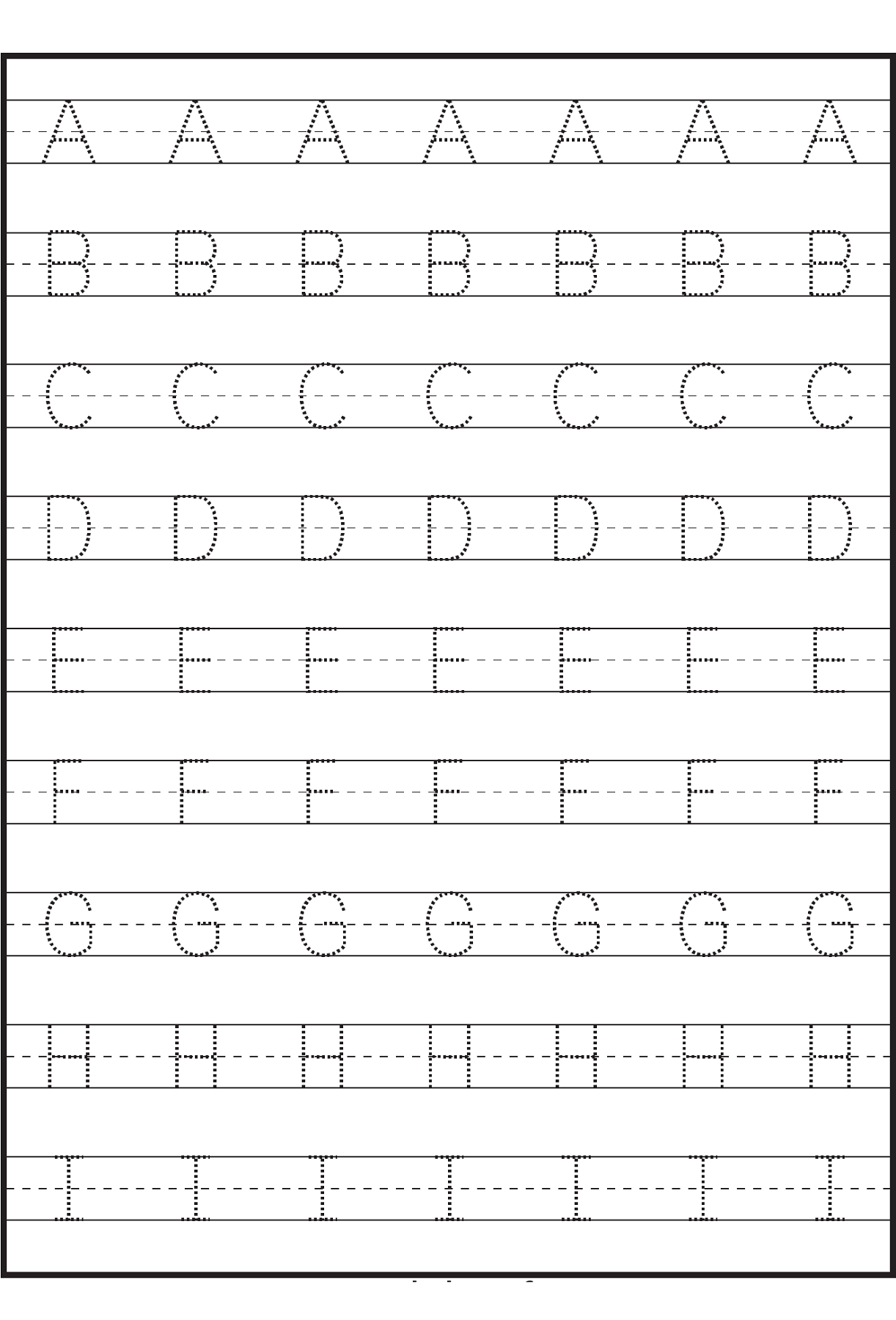 Letter Tracing Sheets Printable | Alphabet Tracing regarding Alphabet Tracing Worksheets Printable