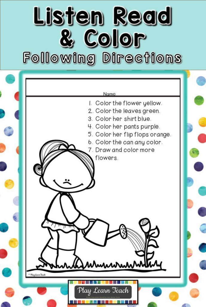 Listen Read & Color Can Be Easily Differentiated As A