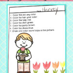 Listen Read Color Spring Following Directions | Writing
