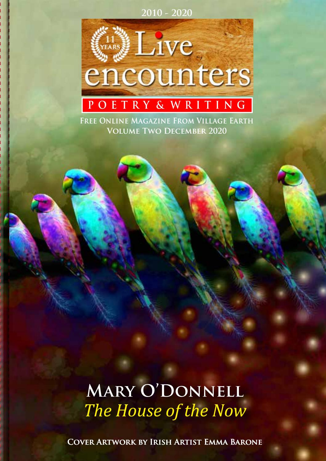 Live Encounters Poetry &amp;amp; Writing Volume Two December 2020