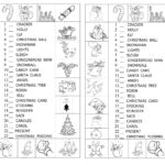 Look And Number The Christmas Symbols   English Esl