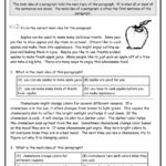 Main Idea Lessons Tes Teach And Details Worksheets Mainidea
