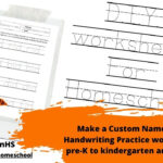 Make A Custom Name Tracing Handwriting Practice Worksheet For Pre K To  Kindergarten And 1St Grade Intended For Name Tracing Software
