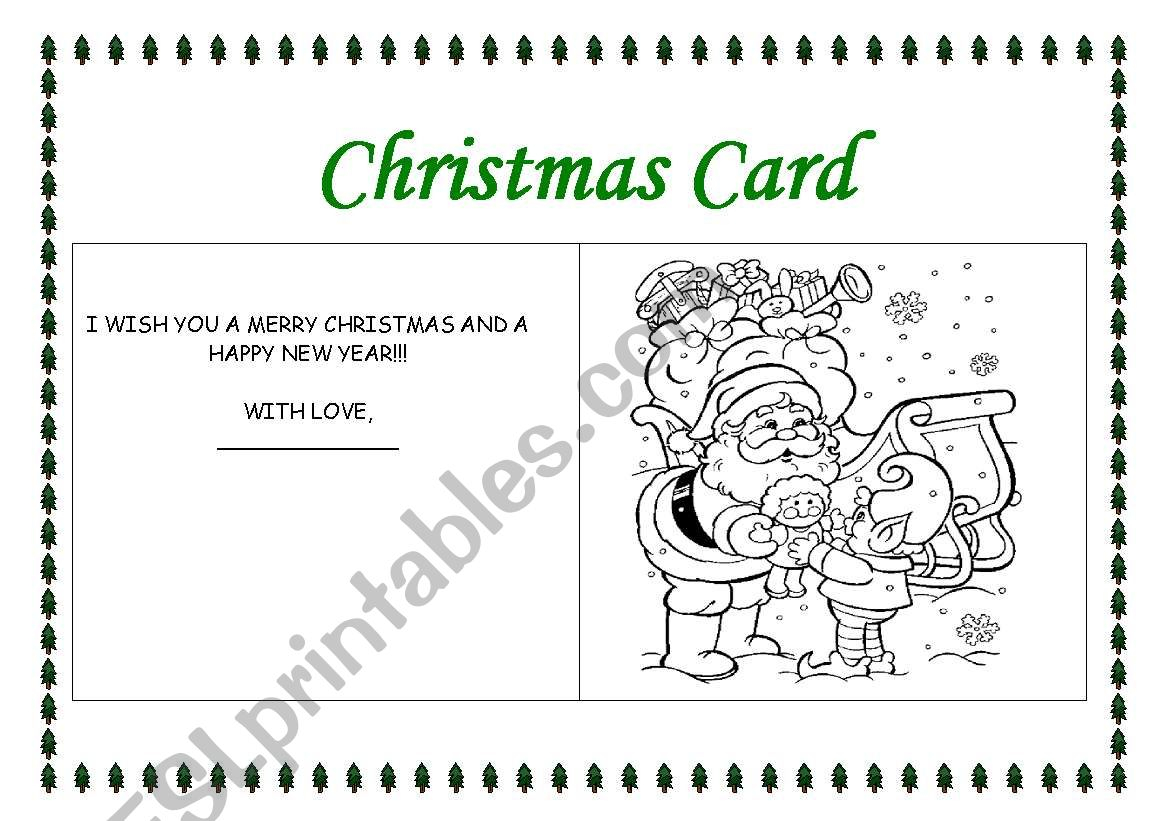 Making A Christmas Card 3 - Esl Worksheetrhuanna