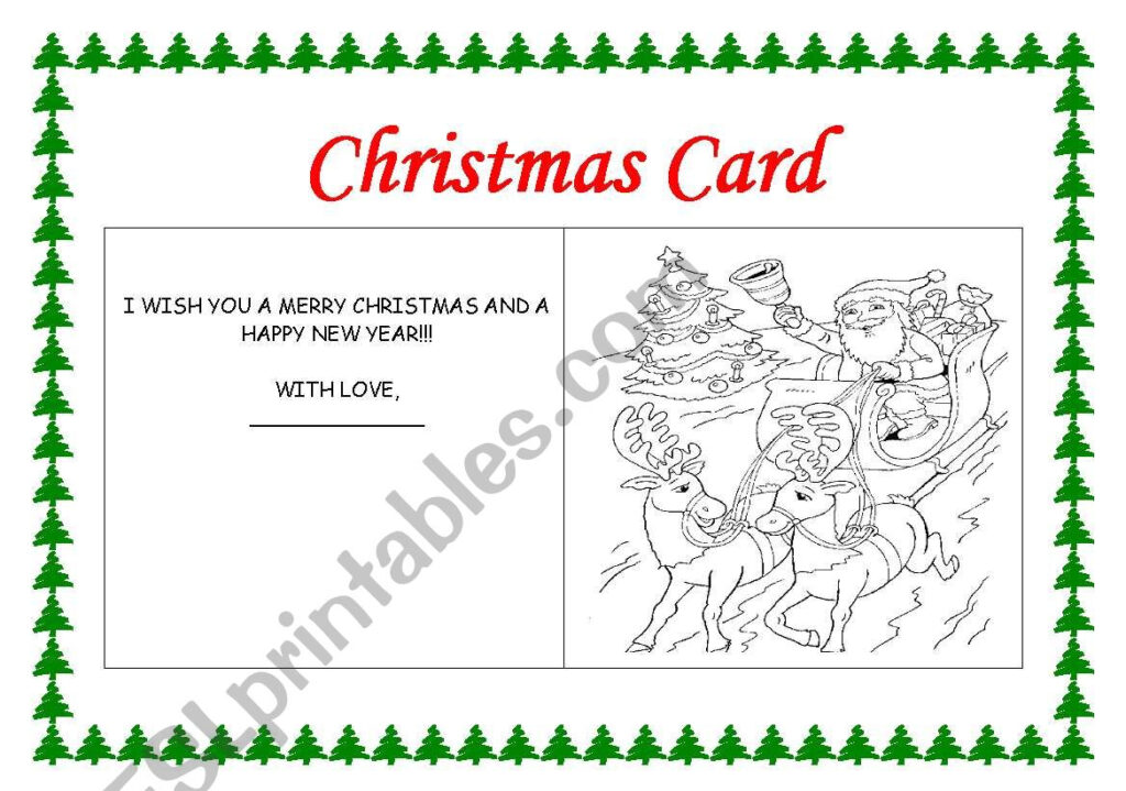 Making A Christmas Card   Esl Worksheetrhuanna