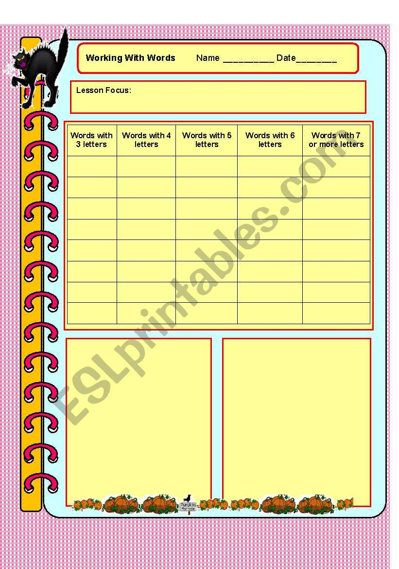 Making Words – Halloween - Esl Worksheetdturner