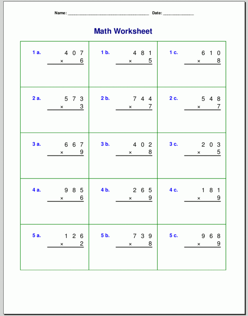 Math Worksheet : 4Th Grade Multiplication Worksheets Best Math Worksheet : 4Th Grade Multiplication Worksheets Best