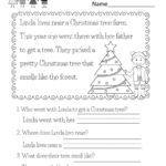 Math Worksheet : Christmas Reading Worksheet Printable