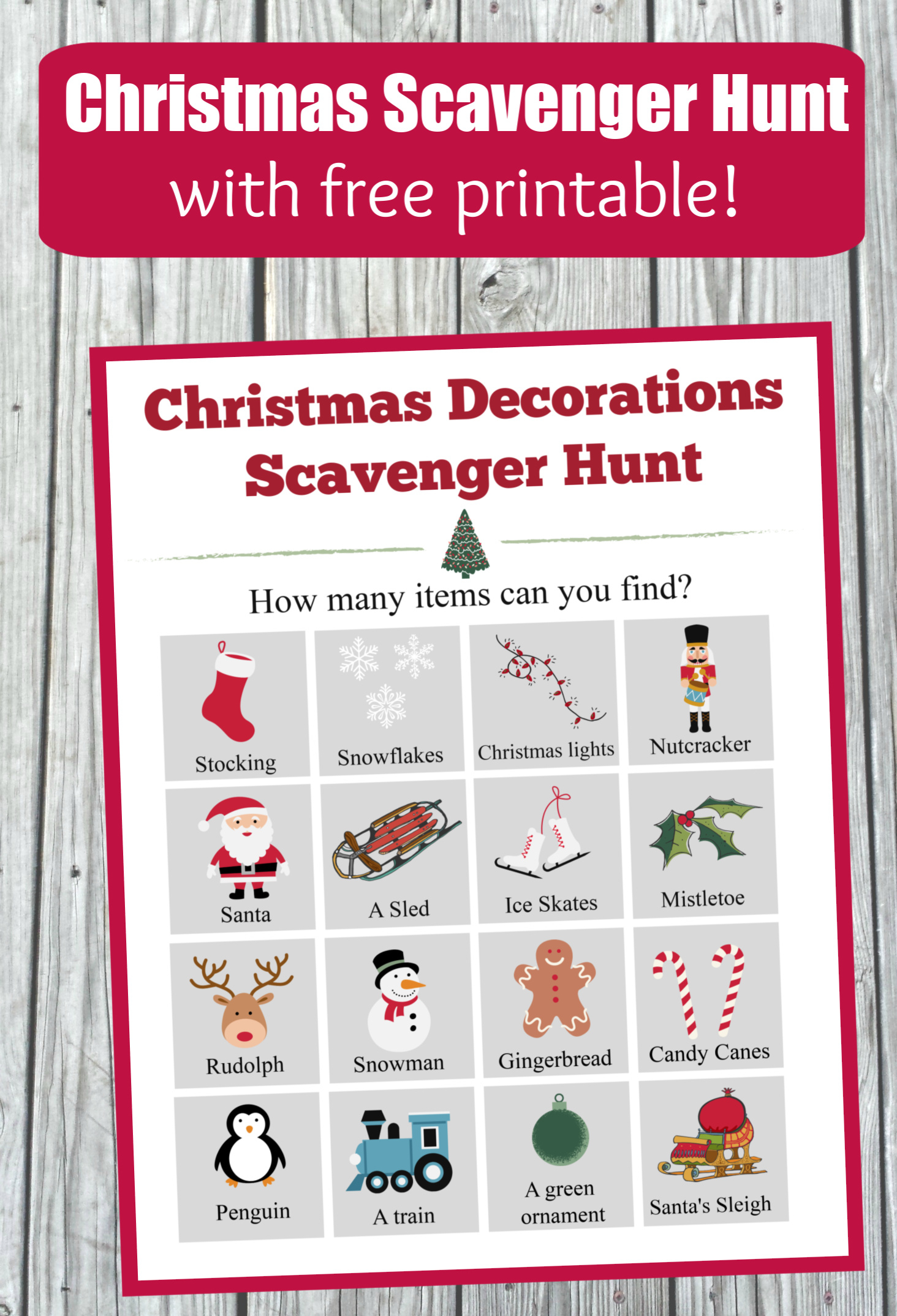 Math Worksheet : Christmas Scavenger Hunt Printable