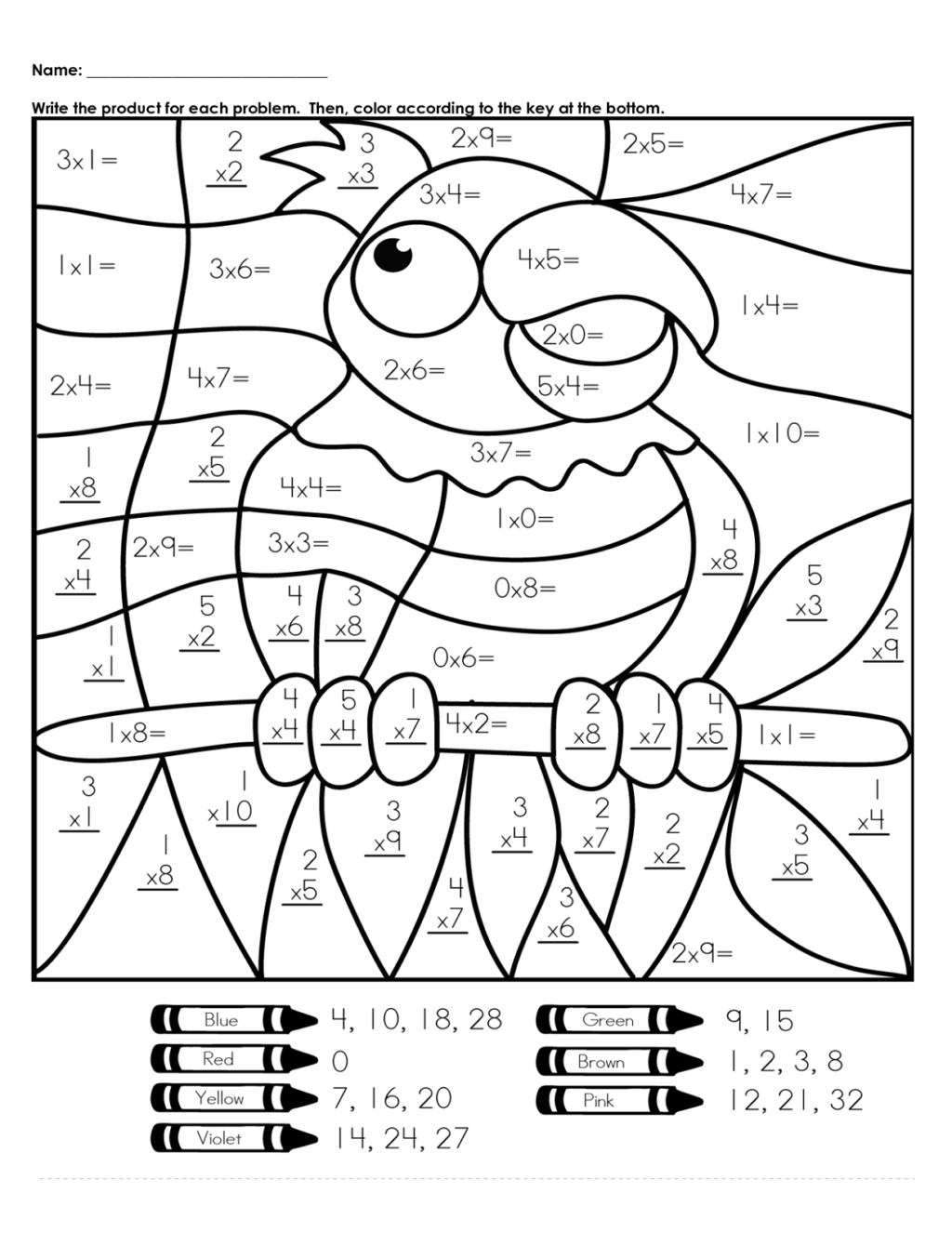 Math Worksheet ~ Coloring Bookages Amazing