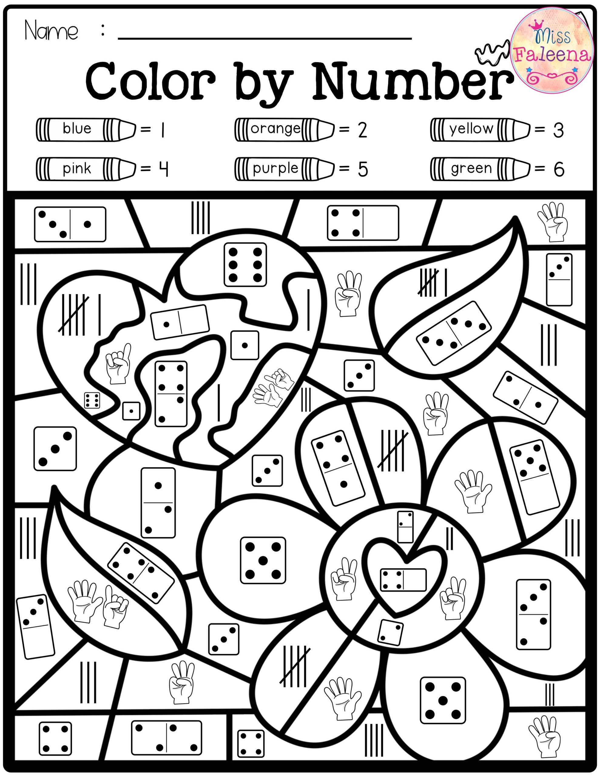 Color By Code Worksheets