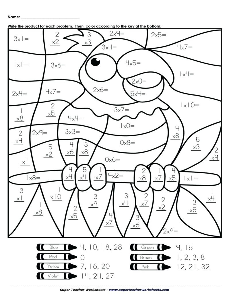 Math Worksheet : Colornumber Worksheets Coloring Free