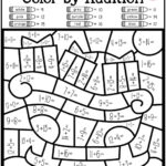 Math Worksheet ~ Fabulous Halloween Multiplication Coloring