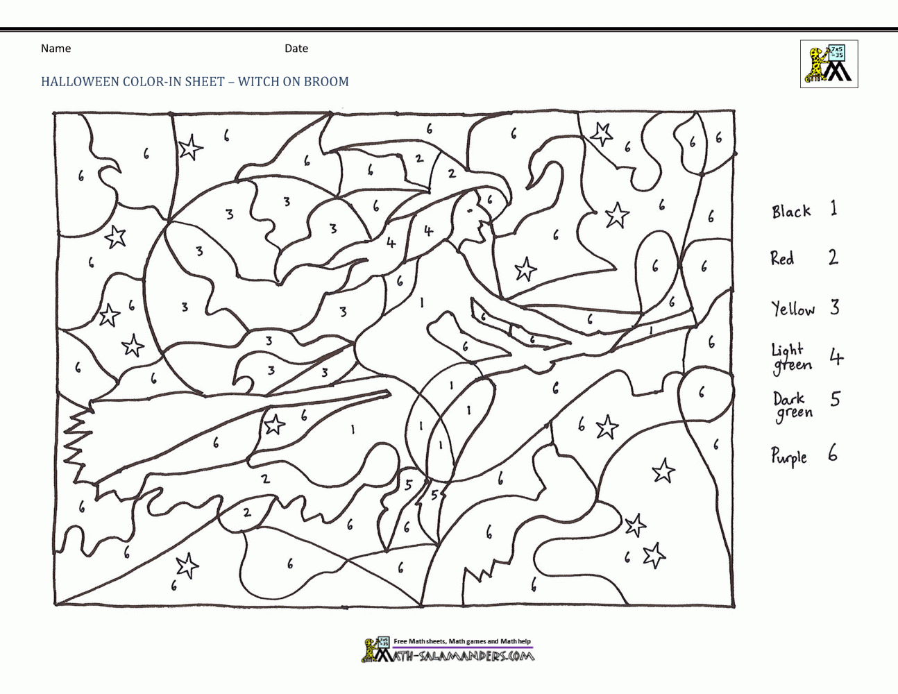 Math Worksheet : Free Printable Halloween Mathoring Pages